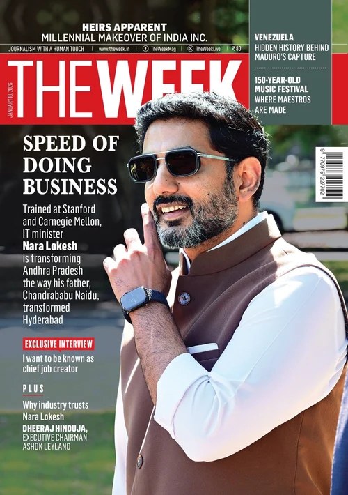 The Week, January 2026: Nara Lokesh on the cover, “Speed of doing business”